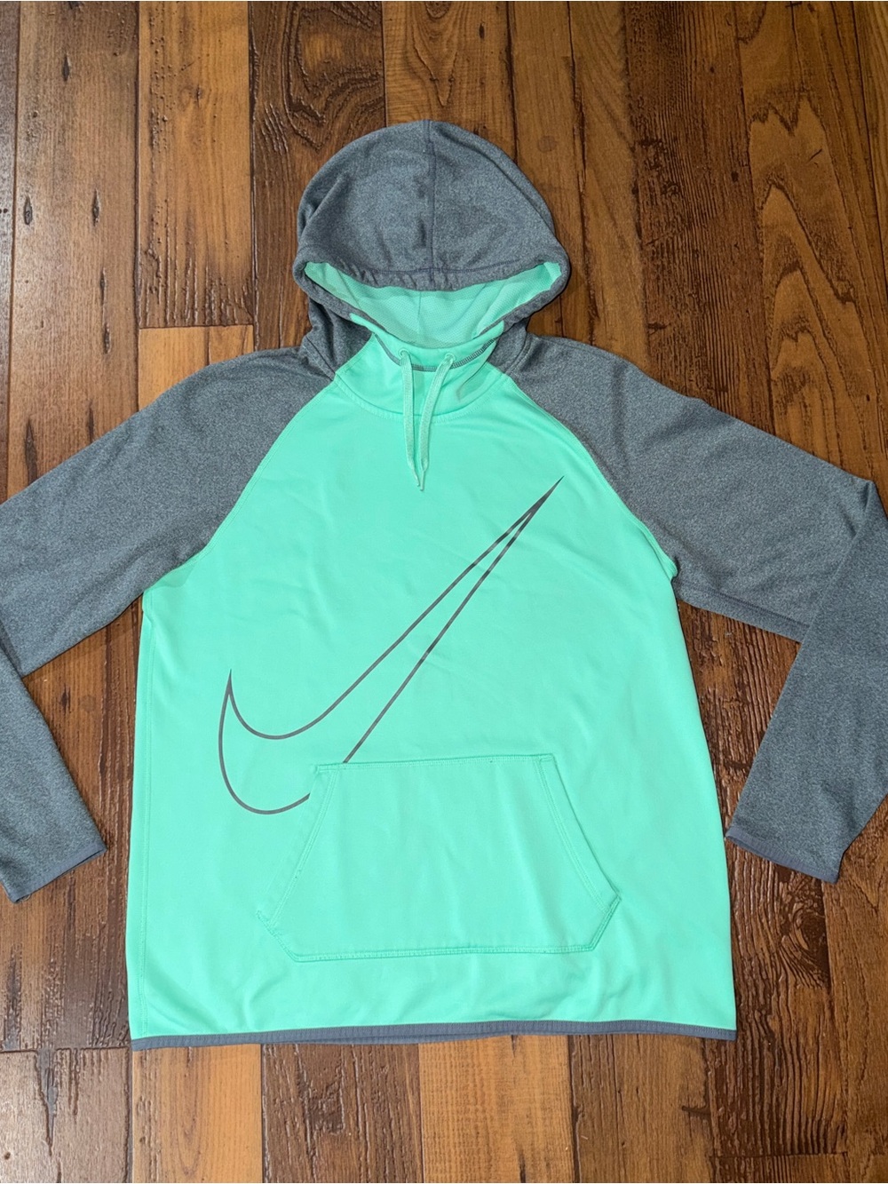 Nike Women’s Mint Green & Gray Dri-Fit Hoodie